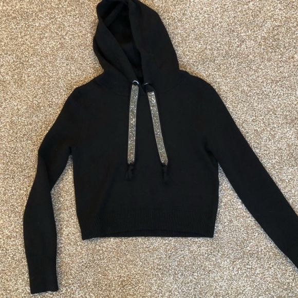 Zara crop knit sweater with sparkly strings - Picture 7 of 13